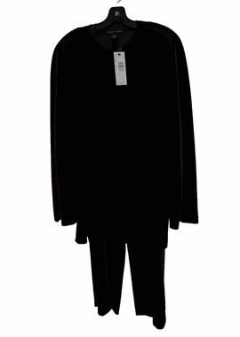 Linda Allard Ellen Tracy velvet jacket and pants set size 16 NWT